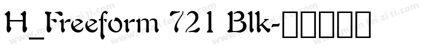 H_Freeform 721 Blk字体转换